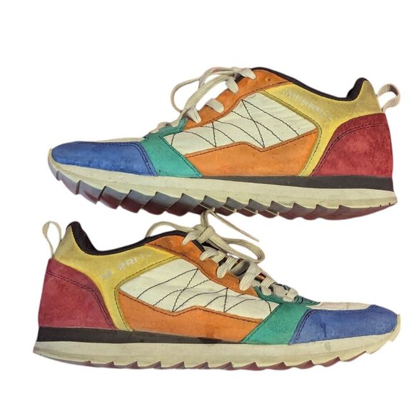 Merrell Alpine Sneaker Suede Retro Rainbow Multicolor Shoe J003570 Women Size 8 - Picture 11 of 11